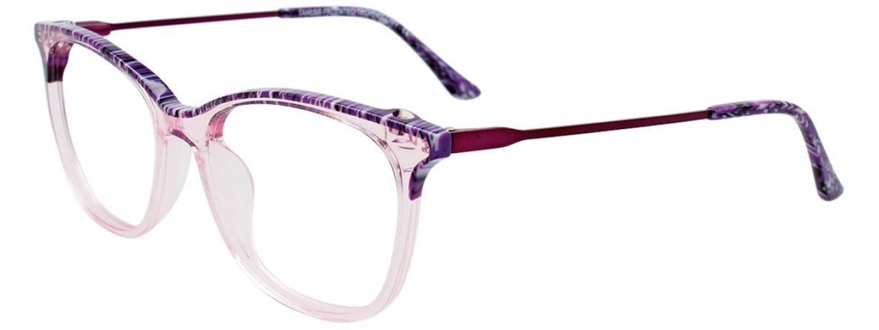 80 - Purple Marbled & Crystal Light Plum/Matt Plum