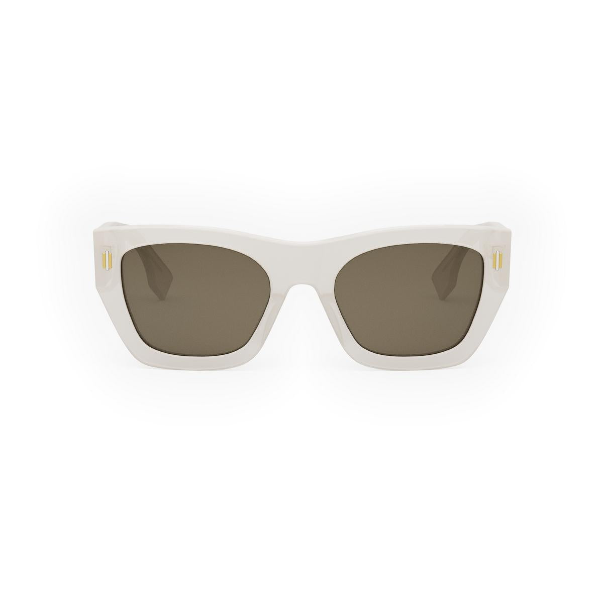 21E - Shiny Opaline White - Brown