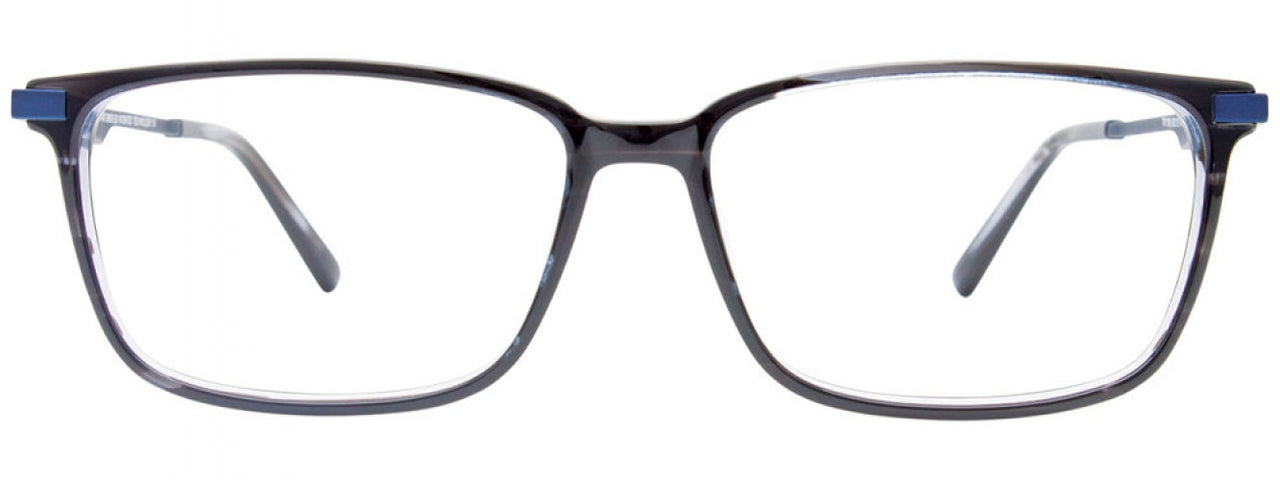 90 - Striped Black/Satin Blue