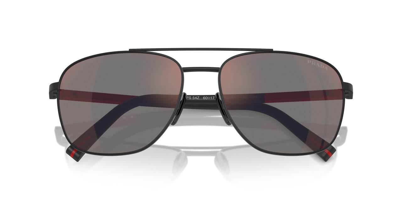 DG008F - Black - Dark Grey Mirror Blue/red