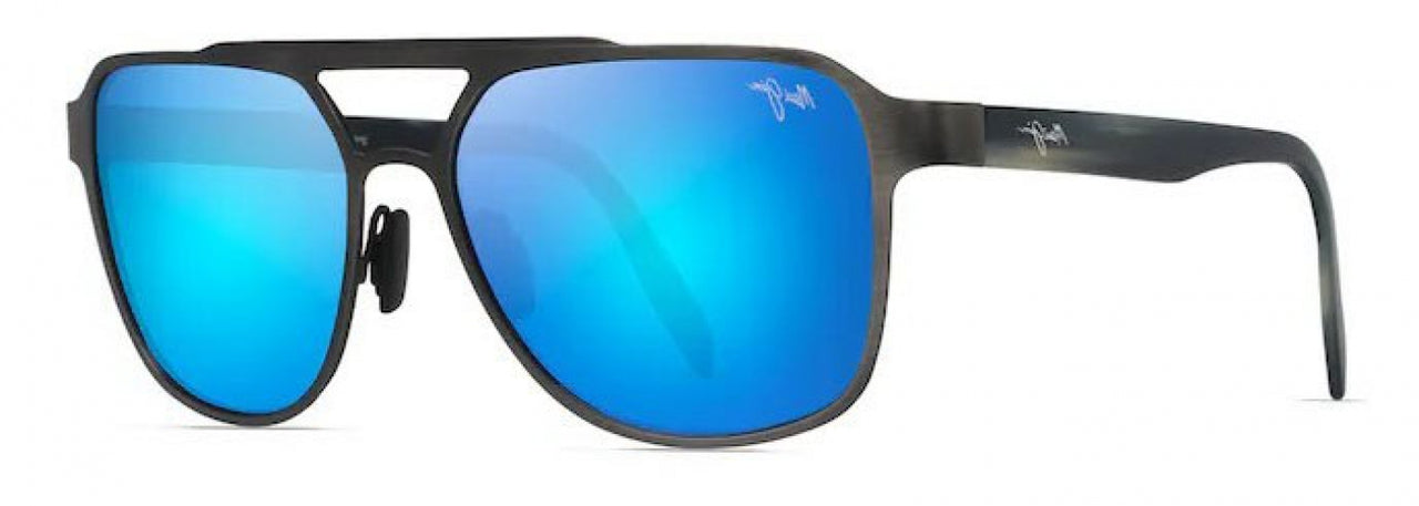 14 - Brushed Dark Gunmetal - Blue Hawaii