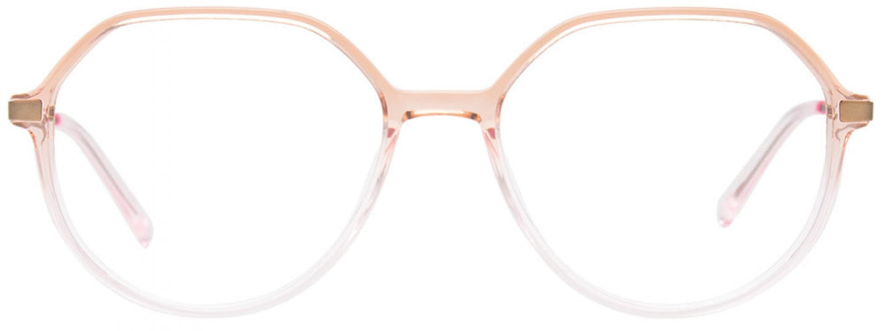 10 - Gradient Transp Brown & Pink / Satin Gold