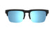 0000066 - Black Clear Matte - HD Plus Grey Green with Light Blue Spectra Mirror
