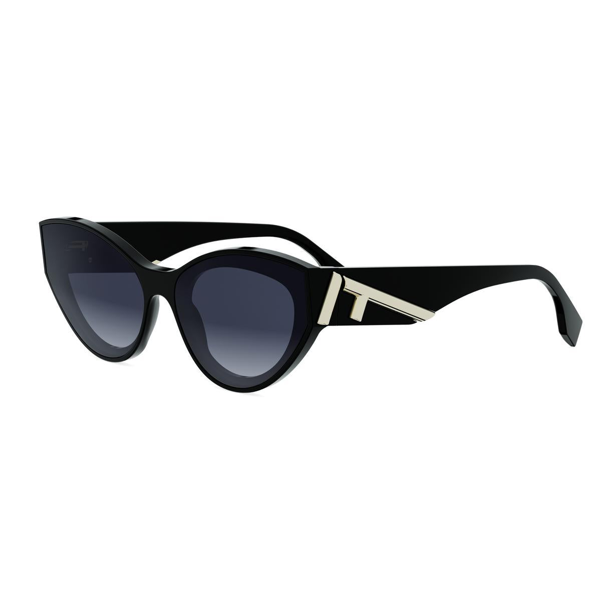 01W - Shiny Black - Gradient Blue