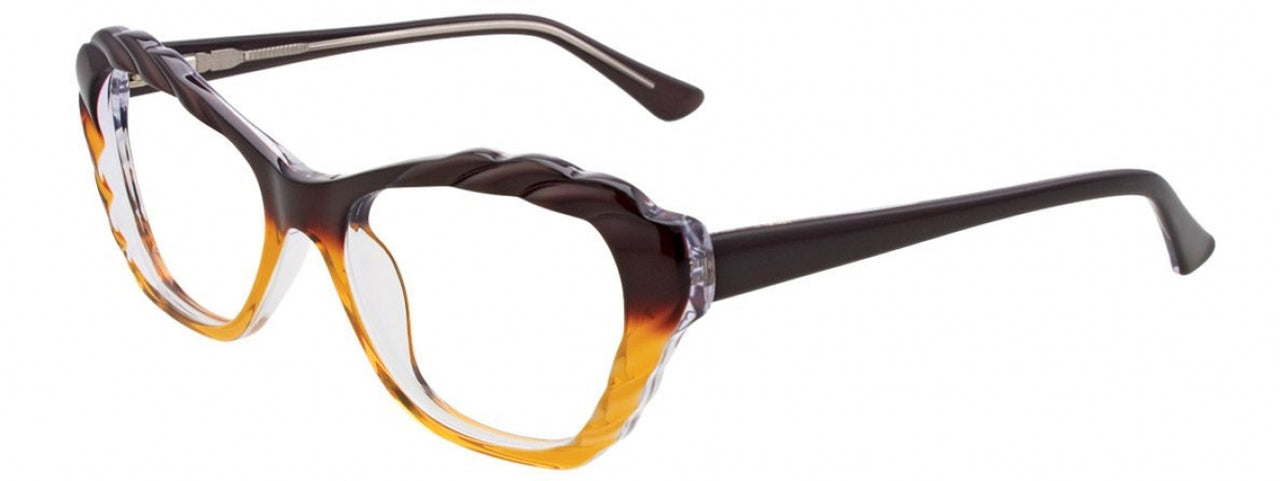 10 - Dark & Lght Brown & Crystal