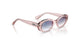 7218U0 - Pink - Clear Gradient Blue Mirror Red