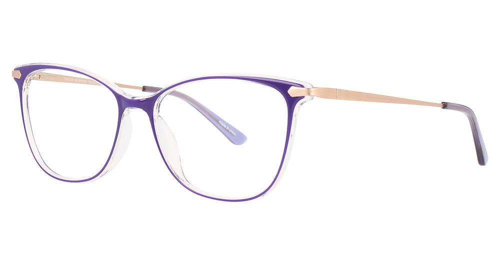 80 - Violet & Crystal / Light Pink