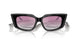 500058 - Black - Clear Gradient Fuxia Mirror Silver