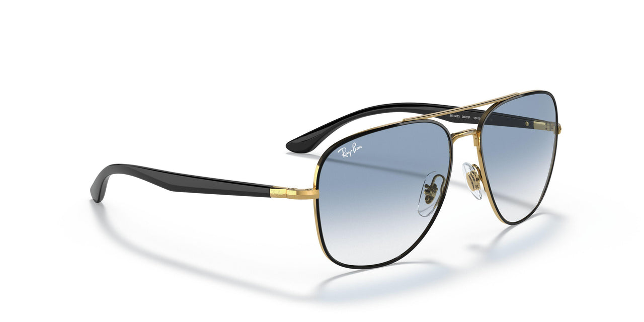 90003F - Black - Clear Gradient Blue