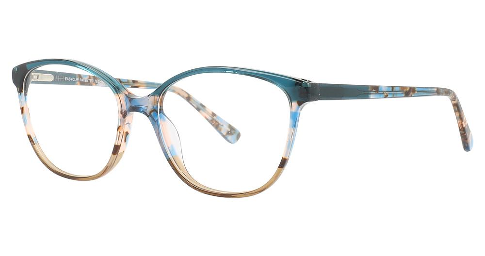 60 - Teal Crystal & Demi Teal & Beige Crystal