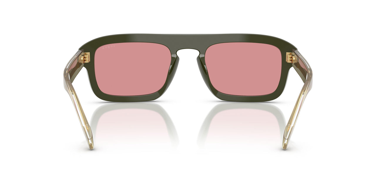 3217F6 - Green - Pink Dark Mirror Red