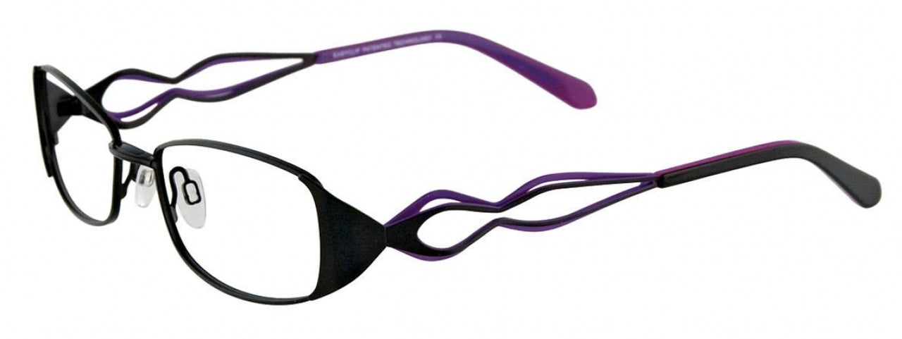 90 - Black/Black & Mauve
