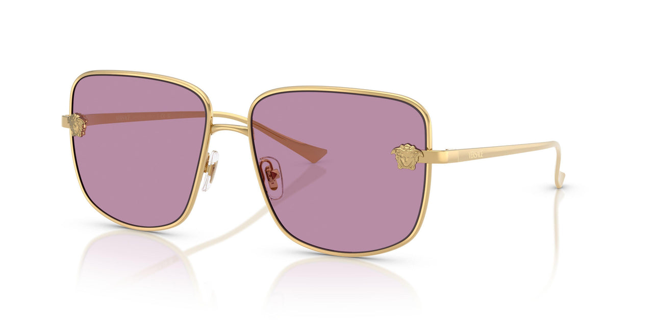 1002AK - Gold - Dark Violet Mirror Silver Int