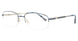 50 - Tortoise Black & Blue / Brushed Steel Blue & Satin Steel