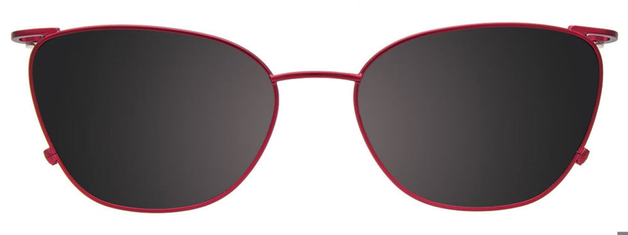 30 - Satin Red & Mix Patterned Browline