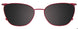 30 - Satin Red & Mix Patterned Browline