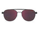 0003-AO - MATTE BLACK - Red Mirror