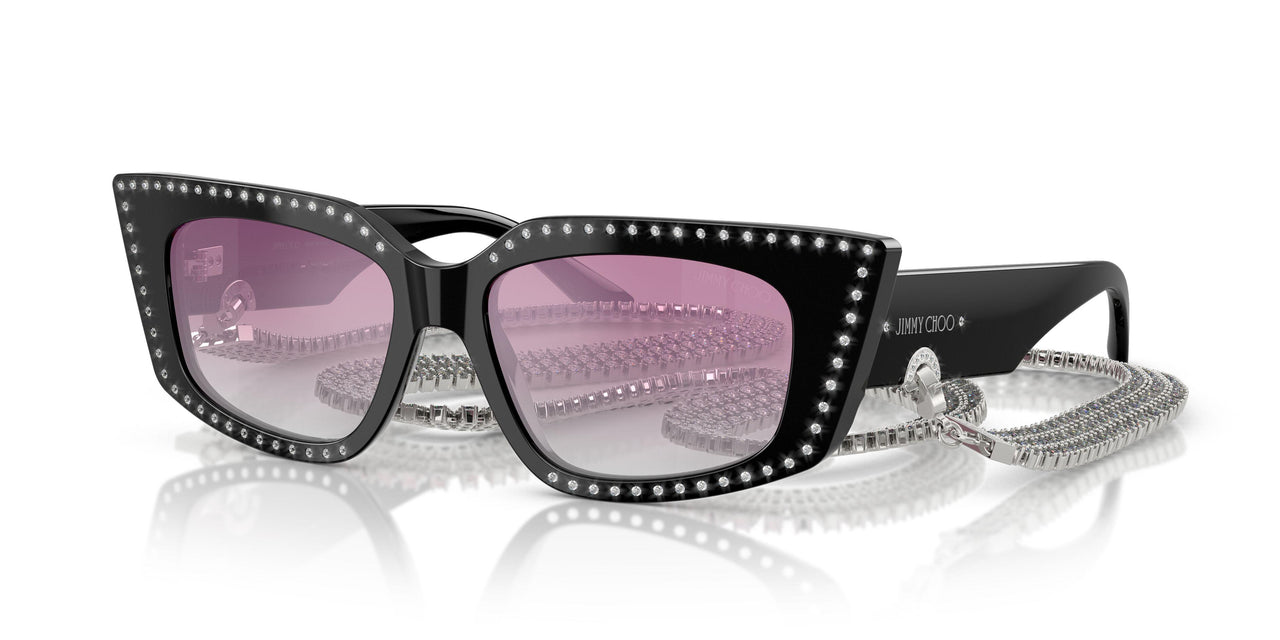 500058 - Black - Clear Gradient Fuxia Mirror Silver