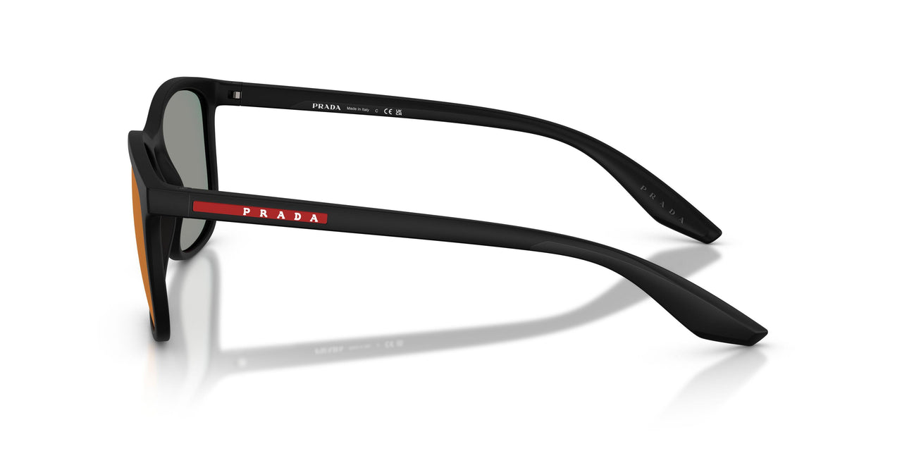 1BO08F - Black - Dark Grey Mirror Blue/red