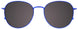 50 - Satin Blue & Shiny Grey