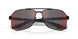 DG008F - Black - Dark Grey Mirror Blue/red