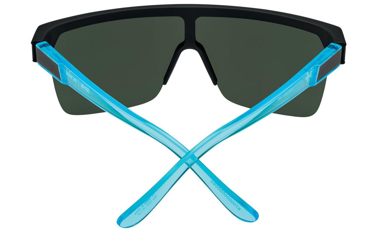 0000083 - Soft Matte Black Translucent Blue - HD Plus Gray Green with Dark Blue Spectra Mirror