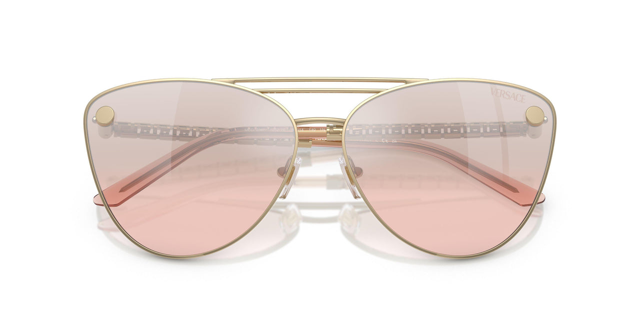12527E - Gold - Light Pink Mirror Silver