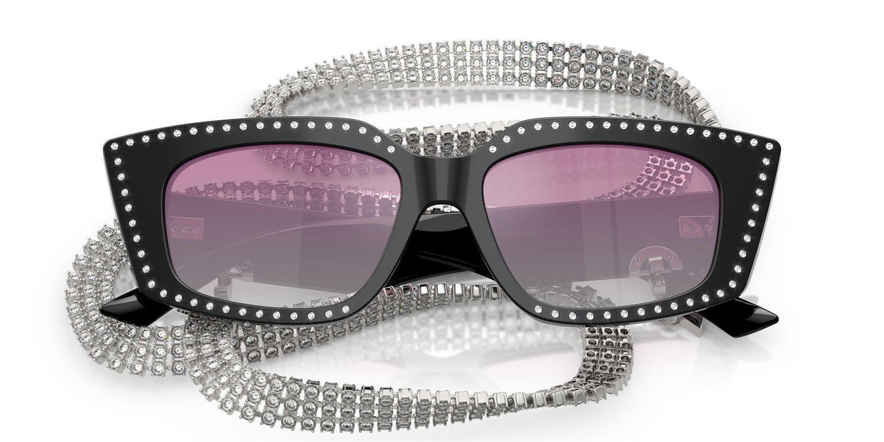 500058 - Black - Clear Gradient Fuxia Mirror Silver