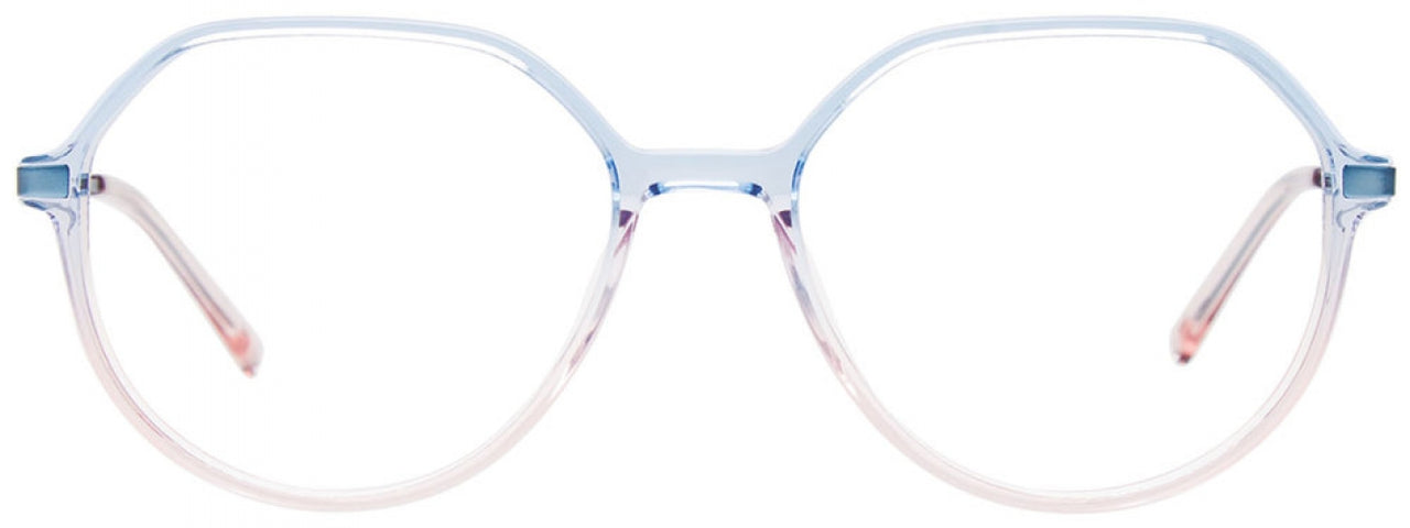 50 - Gradient Transp Blue & Pink / Satin Light Blue