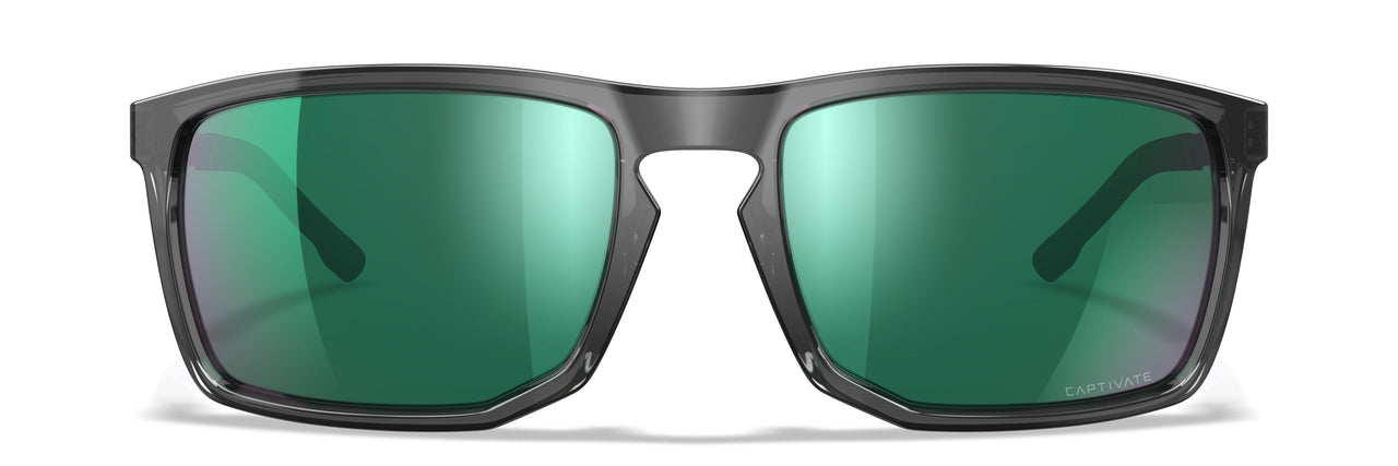 AC6AXE07 Captivate Polarized Green Mirror / Gloss Crystal Grey