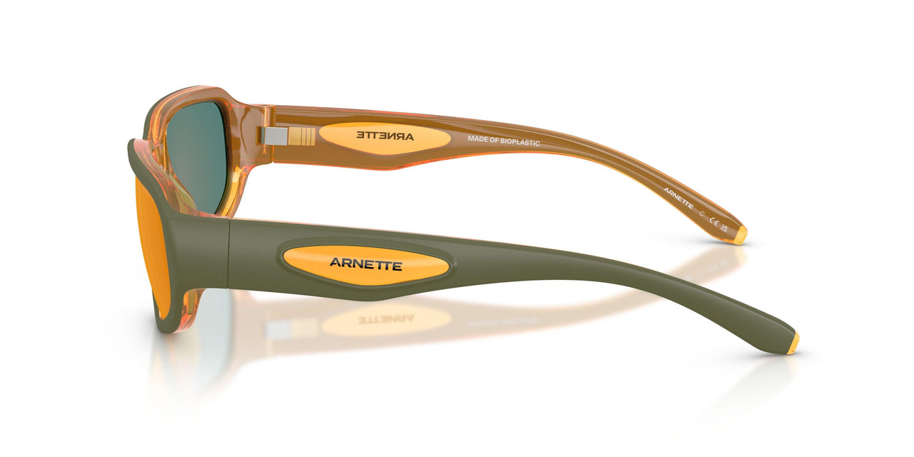 30066Q - Green - Grey Mirror Orange/yellow 
