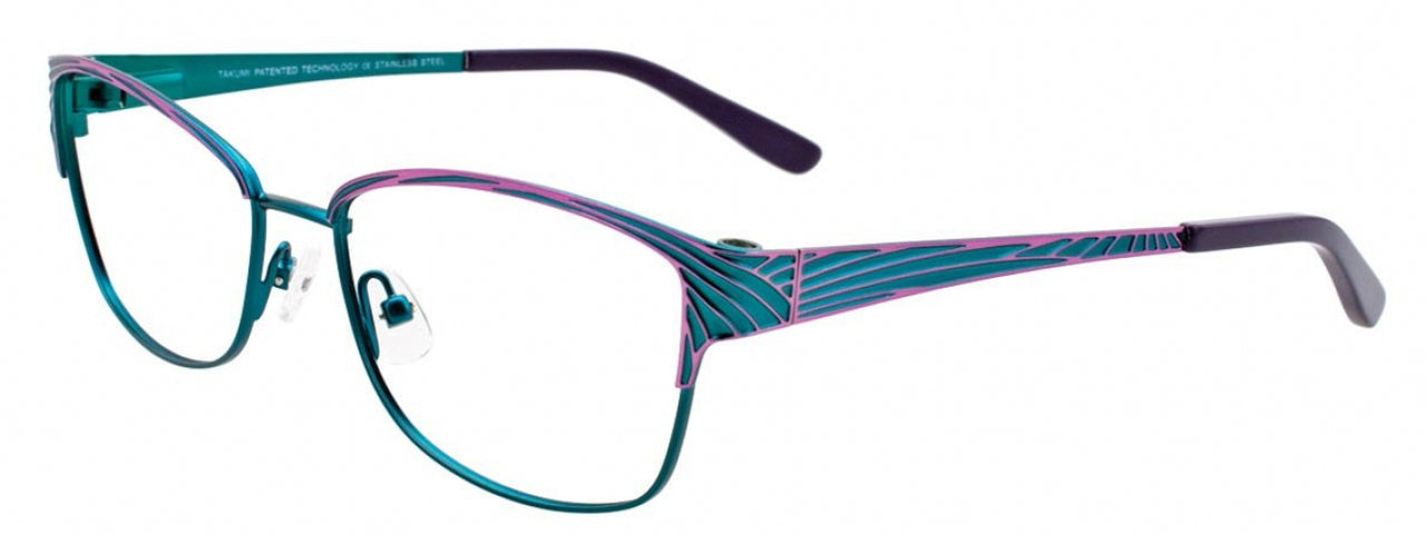 60 - Satin Teal & Purple