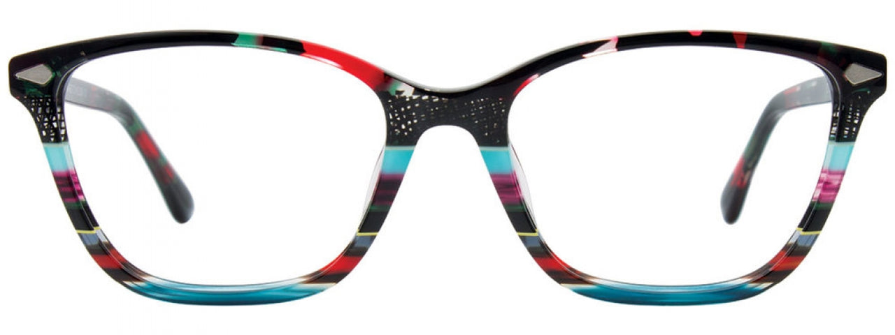 35 - Red & Black & Teal