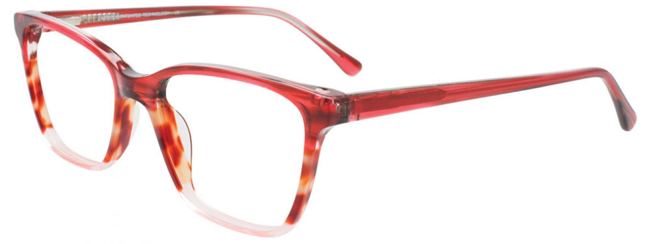 030 - Trans Red & Marble Brown & Pink