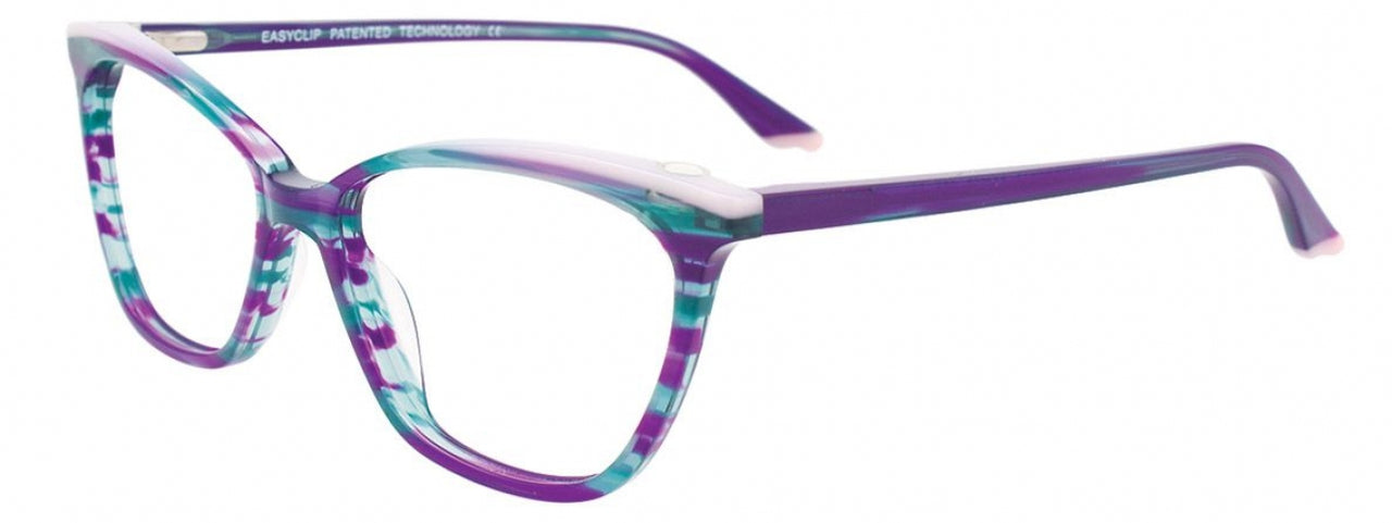 50 - Teal & Violet Marbled & Light Lilac