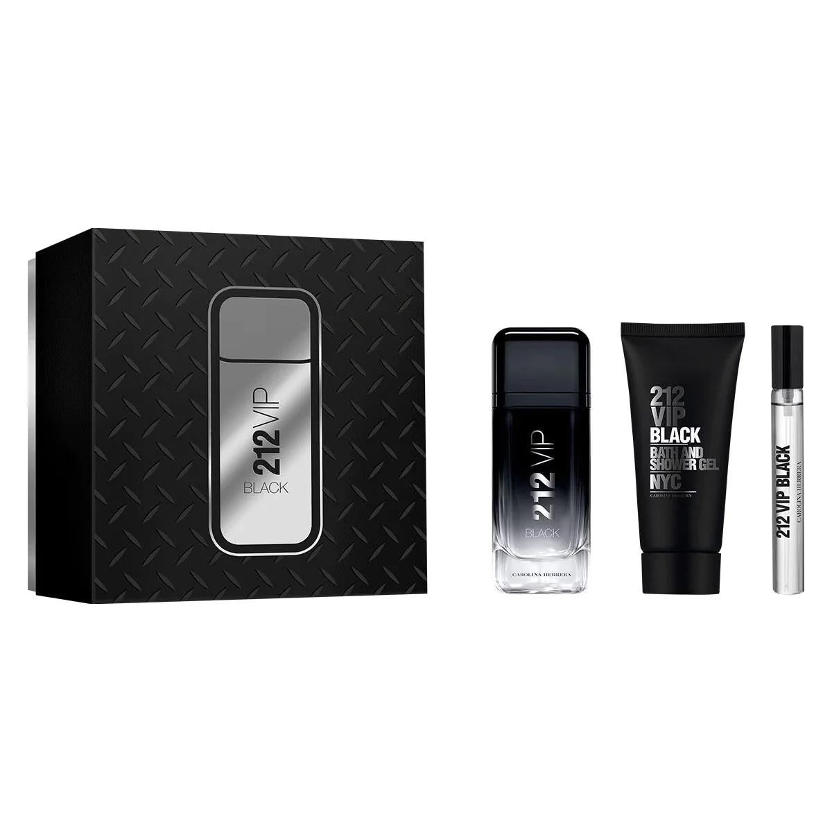 Carolina Herrera 212 VIP Black Men 3 Pc Set