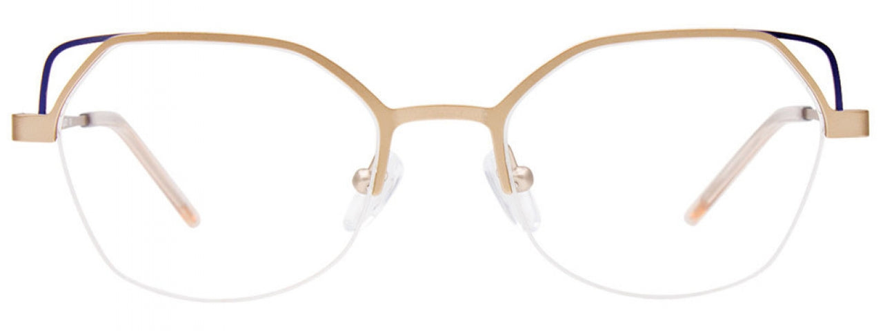 10 - Soft Gold & Blue Trim
