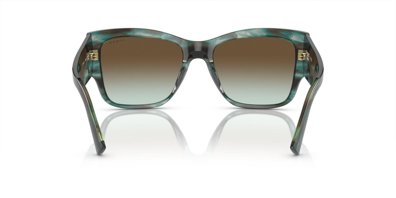 3088E8 - Green - Green Gradient Dark Brown