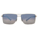 17 - Matte Silver With Brown - Dual Mirror Blue To Silver