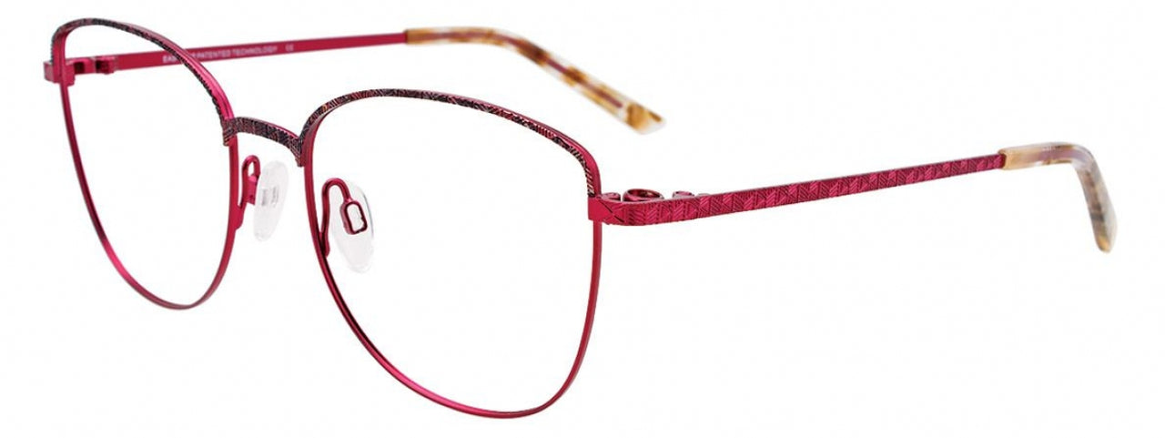 30 - Red & Blue Marbled & Satin Pinkish Red