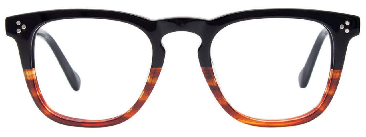 90 - Black & Transparent Striped Brown
