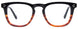 90 - Black & Transparent Striped Brown