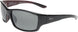 07E - Shiny Black With Grey And Maroon - Neutral Grey