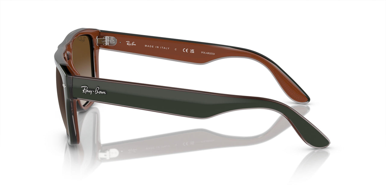 6732T5 - Green & Dark Grey & Transparent Brown - Brown/grey