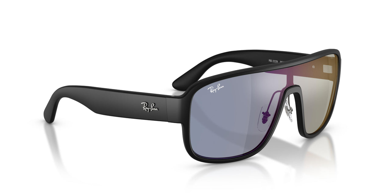 901SB2 - Black - Dark Blue Mirror Violet