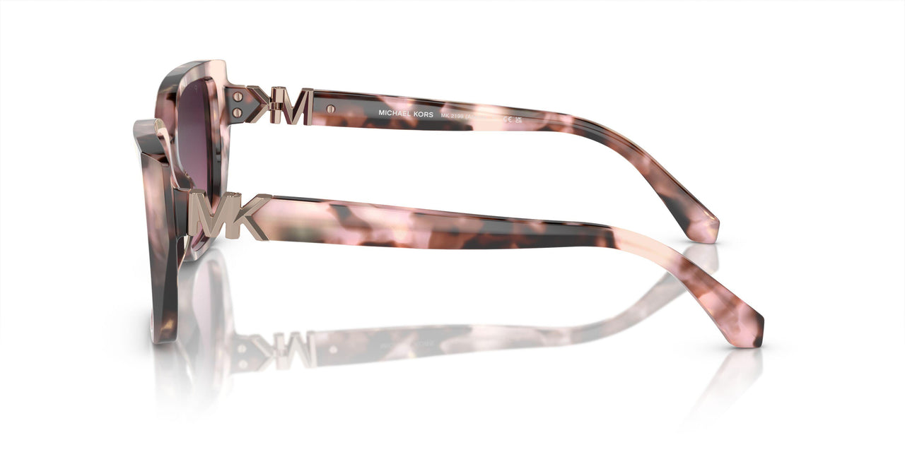3946F4 - Pink Pearlized Tortoise - Burgundy Gradient Polar