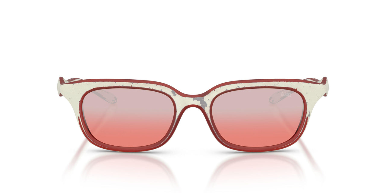 20107E - White - Gradient Mirror Red