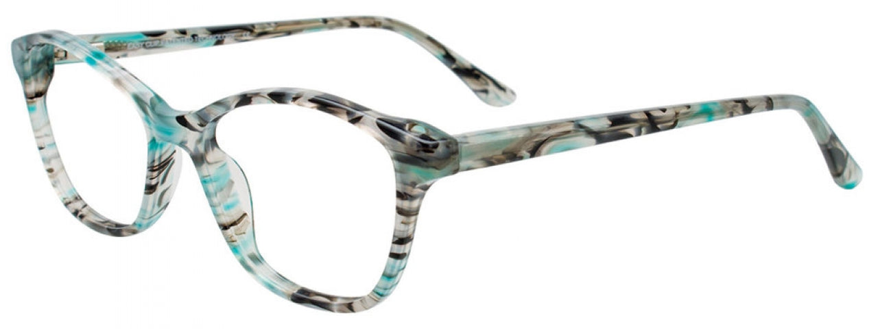 60 - Turquoise & Black Marble Mix