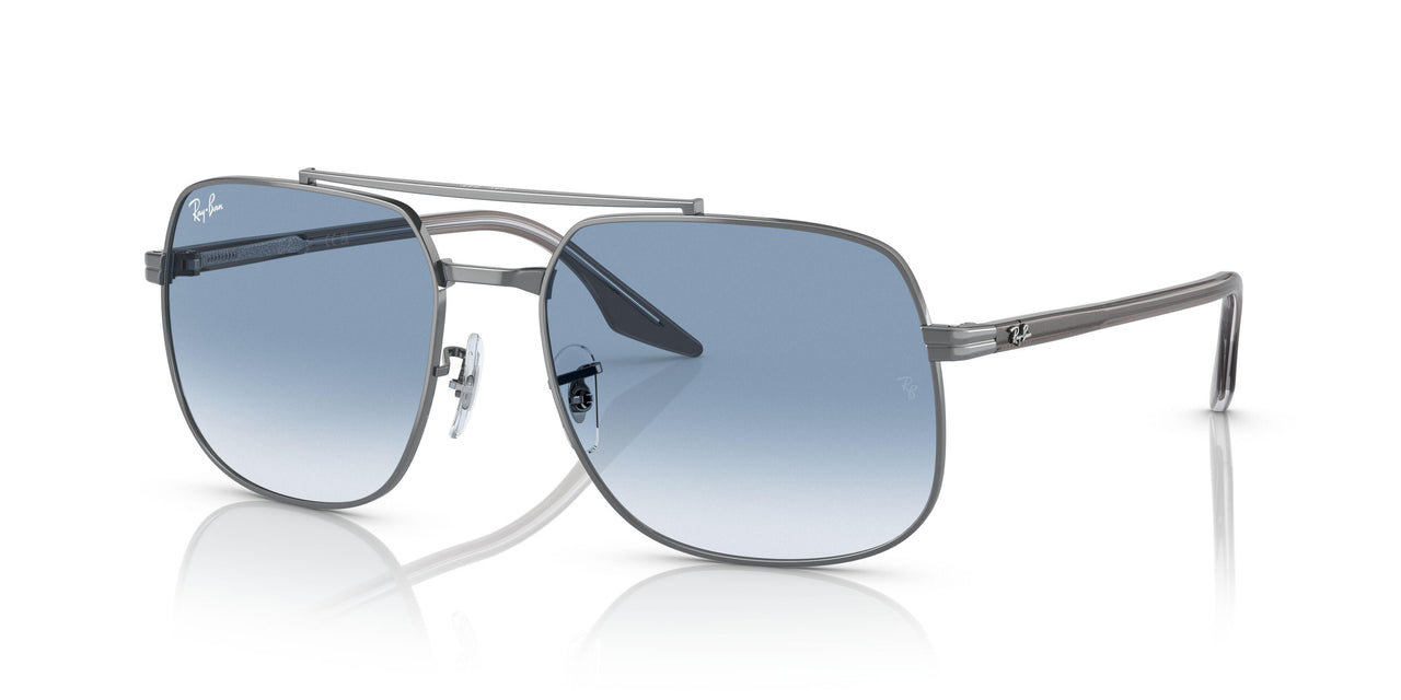 004/3F - Gunmetal - Clear Gradient Blue