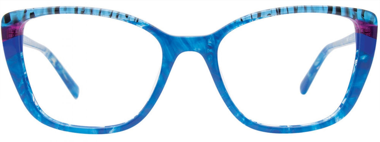 50 - Blue & Transparent Marble Blue